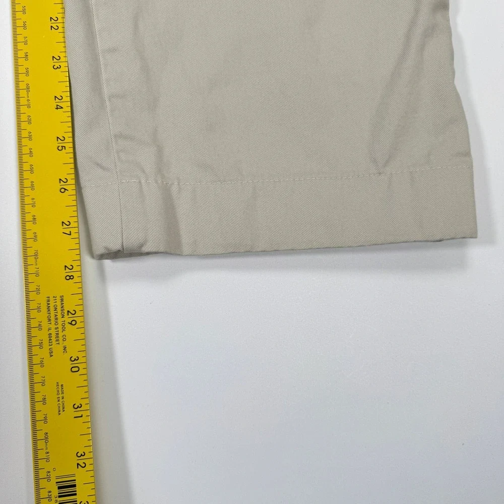 Polo Ralph Lauren Chino Pants Mens Tag 38x32 Fits 36x28 Khaki Classic Flat Front